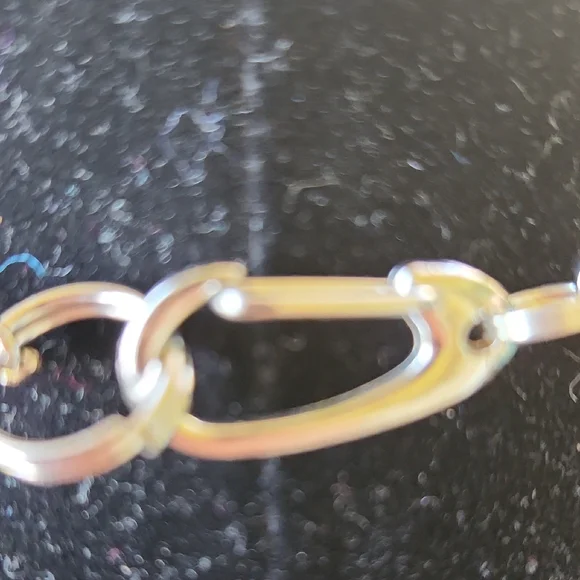 White and Purple Necklace with Pendant Charms - Picture 3 of 3